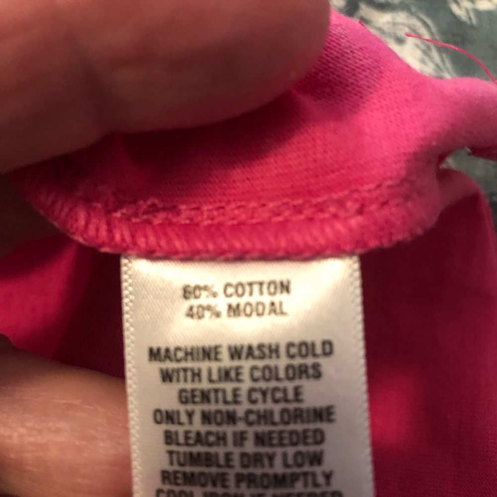 Crown & Ivy Pink Ruffle Sleeve Top NWOT - Picture 2 of 9